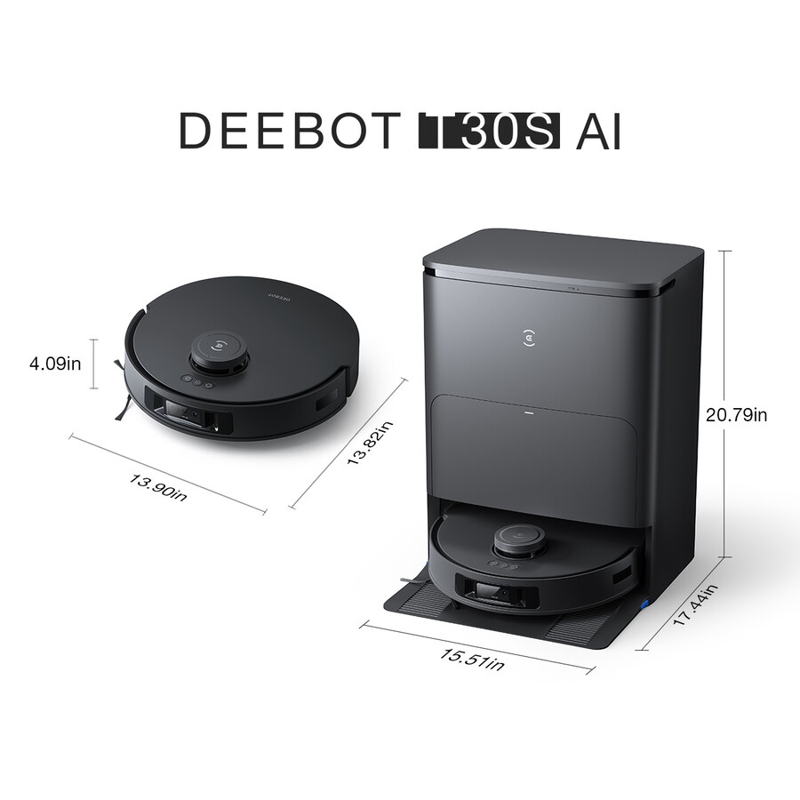 deebot t30s ai robot aspirapolvere e mop accessori
